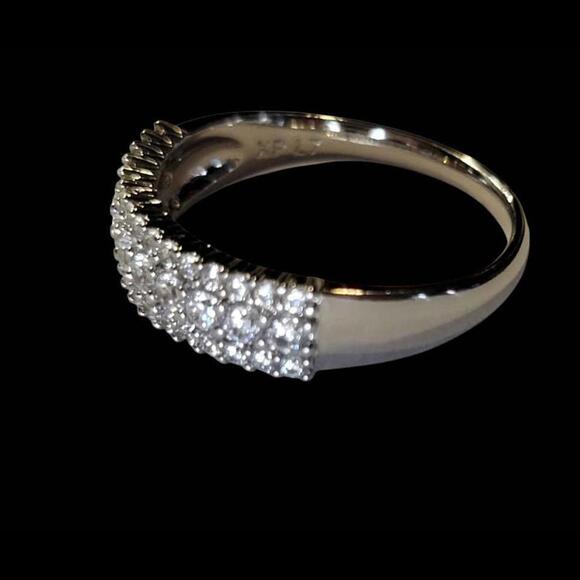 New Women's Size 7 14k White Gold Filled Ring - Picture 3 of 6